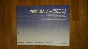 Yamaha A-500  Bedienungsanleitung Operating Instuctions Manual - Bild 1 von 2