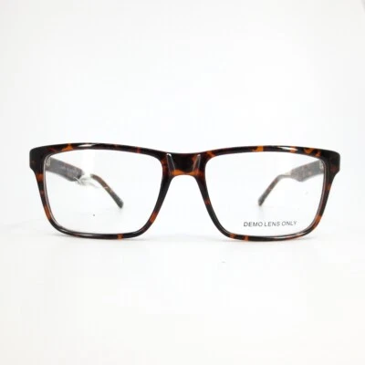 MP 8103 Tortuga Marrón Hombres Rectángulo Borde Completo Anteojos 55-17-145 Foto 1 de 4