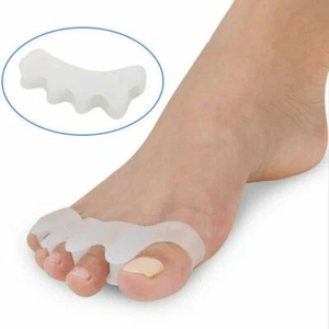 2pz Correttore Punta Ortesi Raddrizzatore Separatore Dolore Silicone Gel Alluce - Foto 1 di 2