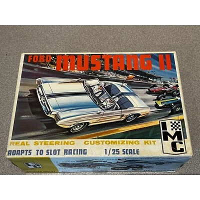 Vintage IMC Ford Mustang II 1/25 Scale Real Steering Model Kit Rare! - Image 1 of 4