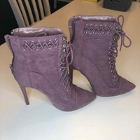 dally cone heel bootie