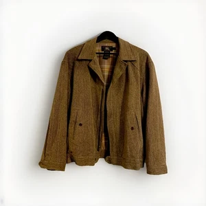 RRL Ralph Lauren Men's Brown Heathered Cotton Twill Retro Western Jacket Large - Picture 1 of 18