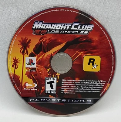 ⭐️ Midnight Club Los Angeles (Playstation 3 PS3) - Game Only - Image 1 of 2