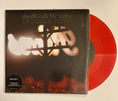 Death Cab Cutie - Crooked Teeth 7" Red Vinyl In Poster Sleeve - Image 1 of 3