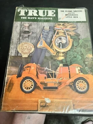 True the Man's Magazine September 1952 Pulp Crime UFO Flying Saucers VG - Image 1 of 2