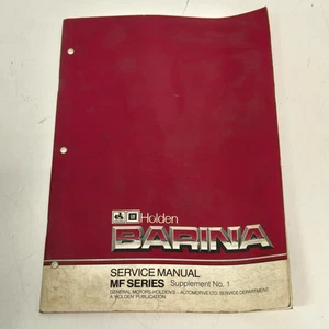 Holden Barina Service Manual MF Series Supplement No. 1  - Picture 1 of 3
