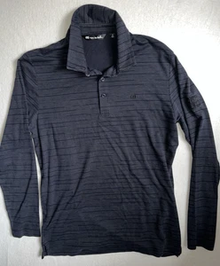 Men Sz Medium Travis Mathew LS Polo Shirt Golf Performance Pima Cotton Blend - Picture 1 of 12