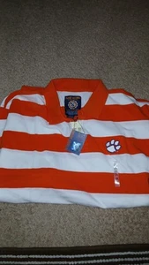 NCAA-CLEMSON UNIVERSITY-TIGERS -POLO SHIRT-NEW/TAGS-2X-EMBROIDERED - Picture 1 of 7