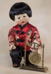 Vintage Ashton Drake Kathy Hippensteel Knowles Porcelain Asian Doll "Chen" New - Picture 1 of 9