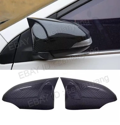 Cubierta de espejo retrovisor lateral con aspecto de fibra de carbono para bocina Toyota C-HR 2016-2021 Foto 1 de 2