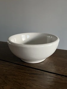 French Ironstone Café au Lait Bowl Thick White Heavy Dish - Picture 1 of 8