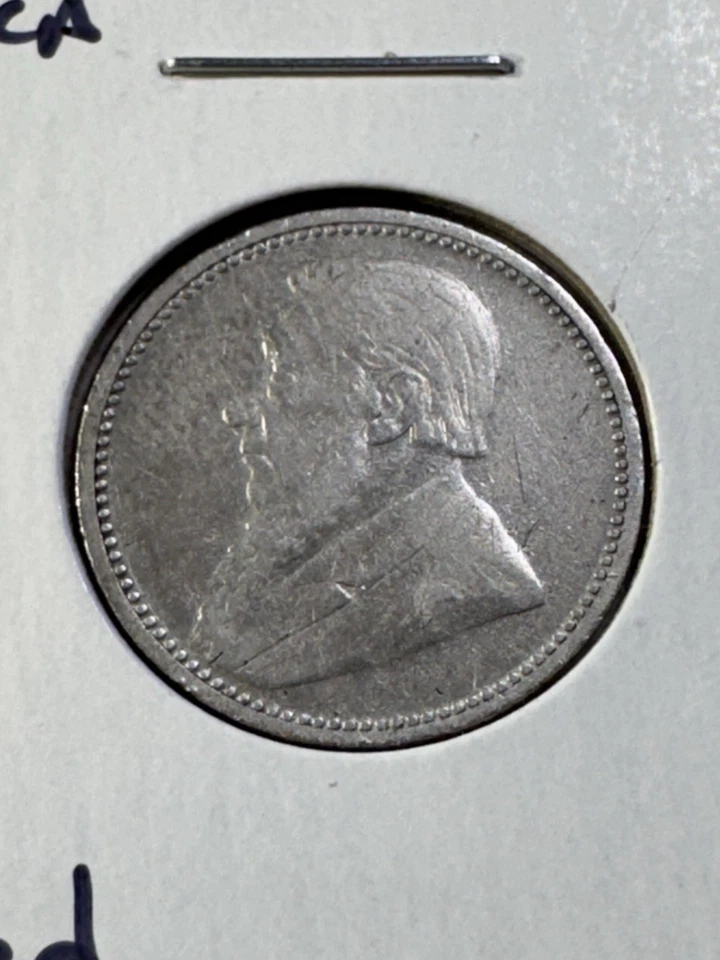 Moneda de plata de 6 peniques Sudáfrica 1894 baja acuñación limpia Foto 1 de 4