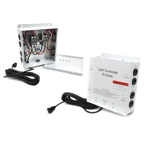 MCL 8 Outlet HID hydroponic Master Light Controller Electric Box 120v /240v 50A - Picture 1 of 9