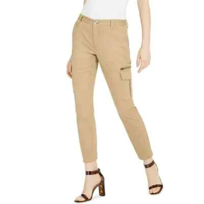 Pantalones utilitarios ajustados pequeños beige talla 4P INC International Concepts para mujer Foto 1 de 4