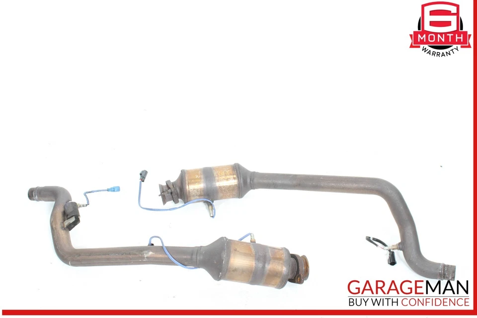 13-15 Jaguar XF 3.0L RWD Left & Right Side Exhaust Downpipe Set of 2 Pc OEM - Image 1 of 4