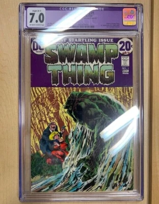 SWAMP THING #1   CGC F/VF (7.0) Slight Restored    BERNIE WRIGHTSON Artwork! - Image 1 of 3
