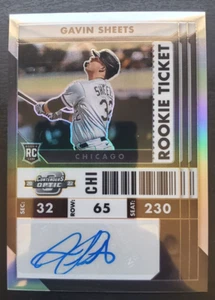 2022 Contenders Gavin Sheets Rookie Ticket Silver Prizm RC Auto #5 White Sox - Picture 1 of 2