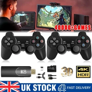 4K HD Game Stick Retro Video Game Console 40000+ Games + 2 Wireless Controller - Picture 1 of 1