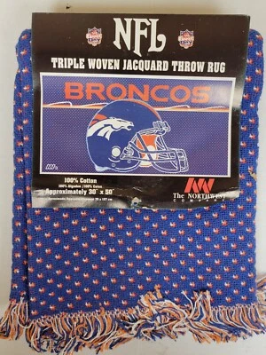 NFL Denver Broncos 30" x 50" Triple Tejido Jacquard Alfombra, Nueva Foto 1 de 4