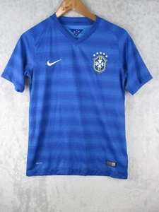 Nike Brazil Jersey Youth Size XL 2014 World Cup Away Blue - Picture 1 of 13