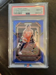 2023 Prizm WNBA DiJonai Carrington #1 BLUE / PSA 10 - Picture 1 of 2