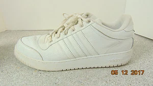 Mens ADIDAS  Non Marking Sole Durable Comfort White Athletic Shoes Size 17 . - Picture 1 of 8