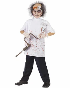 Disfraz de dentista sangriento aterrador Teen Dr. Killer Driller Disfraz de Halloween - Imagen 1 de 1