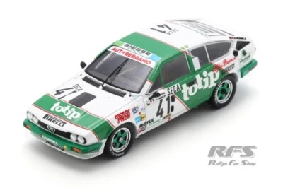 Alfa Romeo Alfetta GTV6 24h Spa 1984 Lombardi Biesse Racing 1:43 Spark SB 424