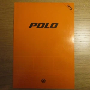 VW VOLKSWAGEN POLO N L LS 3 Door Hatch Hatchback UK Market Sales Brochure 1978  - Picture 1 of 1