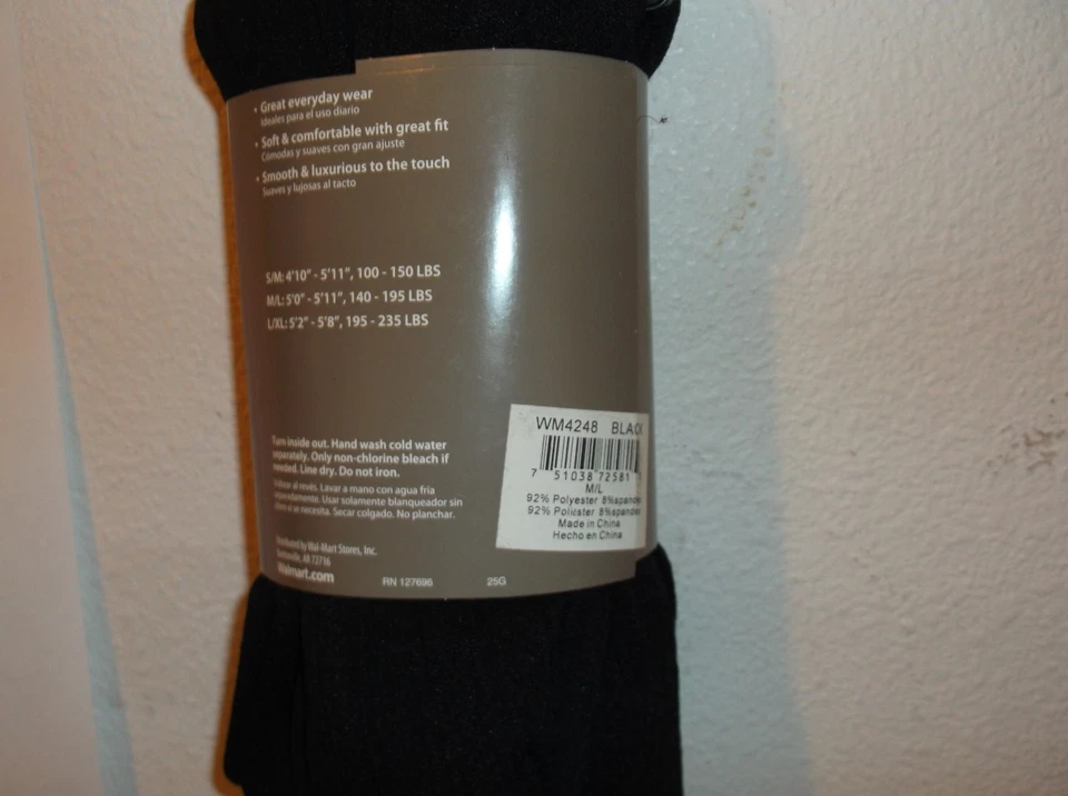  NUEVO LEGGGING OPACO SIN COSTURAS POLAR DE DAMA SECRET TREASURES en NEGRO..#7 Foto 1 de 1