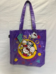 Tote Bag Womens PurplePrinted Hello Kitty Sanrio Double Handle Handbag Dumbgood - Picture 1 of 12
