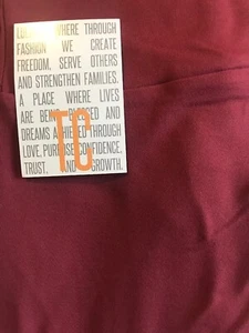 Lularoe TC Tall Curvy Leggings Solid Rust Brown Red Currant Garnet 🦄 Unicorn * - Picture 1 of 4