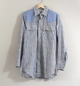 Camisa para hombre a cuadros a cuadros con botones a presión - de colección Levi Strauss & Co talla mediana - Imagen 1 de 16