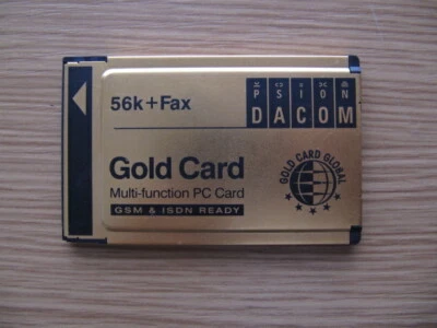 Tarjeta PSION DACOM Gold 56k + Fax Multifunción PC Tarjeta S99-2318-2 - Sin Cable - Imagen 1 de 4