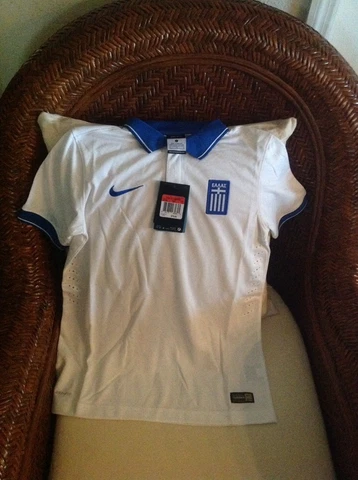 NIKE GREECE 2014/2015 NWT $75 Soccer Jersey/shirt Football Size L Youth Unisex Cover