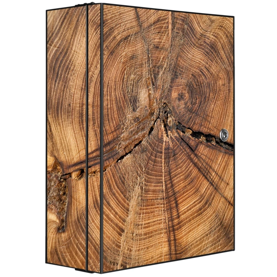 banjado Medizinschrank abschliessbar XXL Erste Hilfe Schrank mit Motiv Jahresrin - Bild 1 von 1