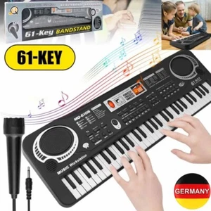 Einsteiger Keyboard E-Piano Kinder Piano keyboard 61 Tasten Mikrofon Geschenk - Bild 1 von 19