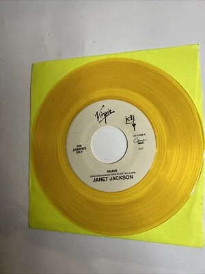 Virgin ) JukeBox Only! 45 rpm 7" Singles Vinyl Records Again- Janet Jackson - Image 1 of 2