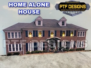 HO Scale - HOME ALONE HOUSE -  Building Flat w/ LEDs Christmas Decoration - Picture 1 of 7