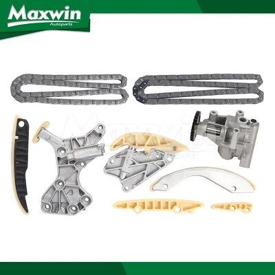 Kit de cadena de distribución bomba de aceite apto 05-07 Volkswagen Beetle Jetta Rabbit 2,5 L Foto 1 de 4