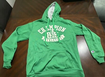 Champion Hoodie Big Kids French Terry Sweatshirt Boys Girls Green Color Size S. - Image 1 of 4
