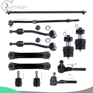 12x Front Ball Joint Sway Bar Tie Rod Control Arm For 1997-2006 Jeep TJ Wrangler - Foto 1 di 14