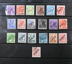 Alemania Berlín Scott # 9N1 9N32 19 Diff Rojo y Negro Berlín Sobreimpresiones Estampillas - Imagen 1 de 2