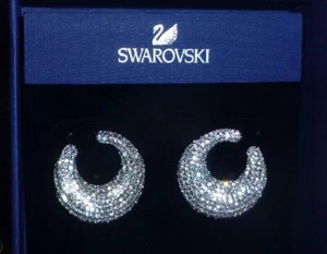 NIB SWAROVSKI STONE PIERCED EARRINGS 5017145 - Picture 1 of 4