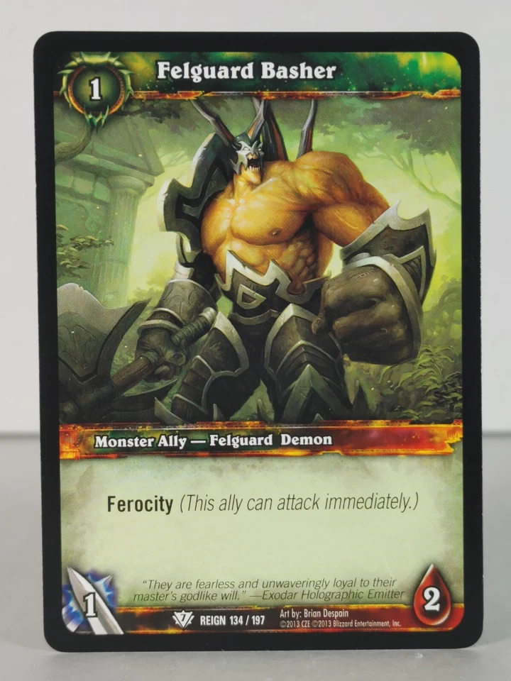 Felguard Basher - Reign of FIre - singles - 134/197 - common - WoW TCG - Image 1 of 1