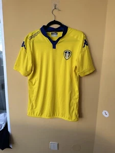 LEEDS UNITED 2015 2016 AWAY FOOTBALL SHIRT SOCCER JERSEY KAPPA sz M YELLOW - Picture 1 of 7