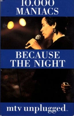 10,000 Maniacs Because The Night Cassette Tape Single 90s Alternative Pop Rock - Image 1 of 2