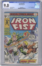 Iron Fist #14 CGC 9.0 HI GRADE Marvel Comic KEY 1st App of Sabretooth Bronze 30c