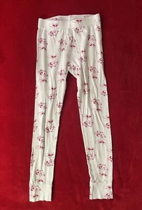 GAP Kids Girl's Elastic Waist Disney Minnie Mouse Tapered White Pajama Pants 10 - Picture 1 of 7