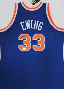 Knicks PATRICK EWING Signed Official Authentic Mitchell & Ness Jersey AUTO  BAS - Picture 1 of 3